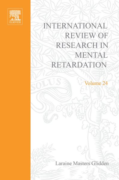 Produktbild: International Review of Research in Mental Retardation