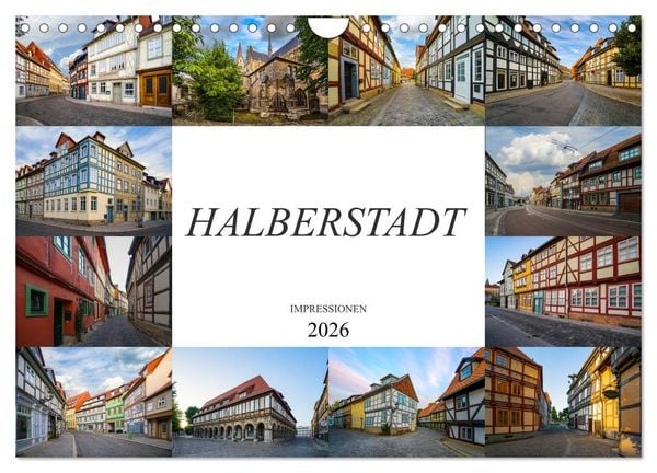 Halberstadt Impressionen (Wandkalender 2026 DIN A4 quer), CALVENDO Monatskalender