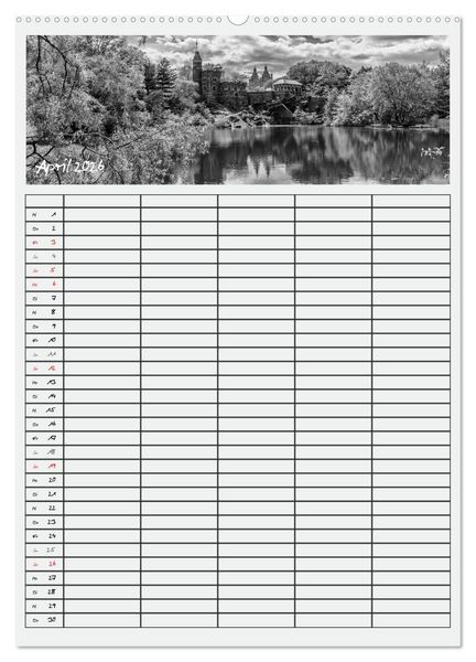 Produktbild: NEW YORK CITY Teamplaner (hochwertiger Premium Wandkalender 2026 DIN A2 hoch), Kunstdruck in Hochglanz