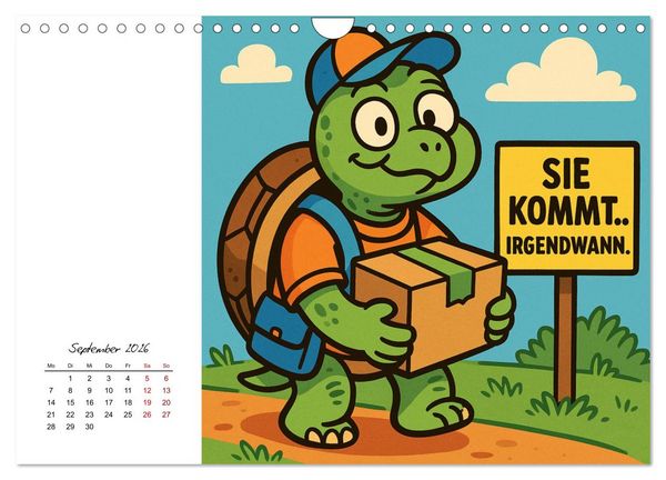 Produktbild: Pfoten, Pelz & Power-Jobs (Wandkalender 2026 DIN A4 quer), CALVENDO Monatskalender