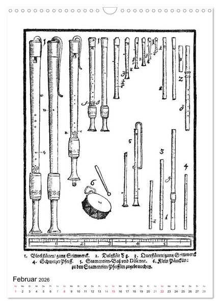 Produktbild: Michael Praetorius Syntagma Musicum (Wandkalender 2026 DIN A3 hoch), CALVENDO Monatskalender