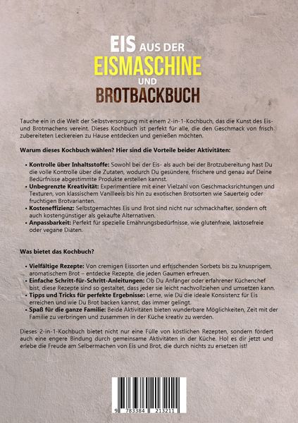 Produktbild: Eis aus der Eismaschine und Brotbackbuch