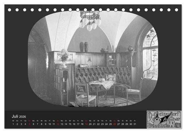 Produktbild: Lebensr&auml;ume um 1900 (Tischkalender 2026 DIN A5 quer), CALVENDO Monatskalender