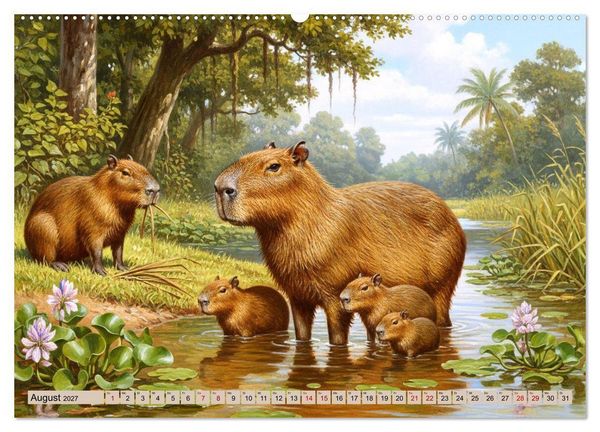 Produktbild: S&uuml;damerikas Tiere wie aus alten B&uuml;chern (hochwertiger Premium Wandkalender 2027 DIN A2 quer), Kunstdruck in Hochglanz