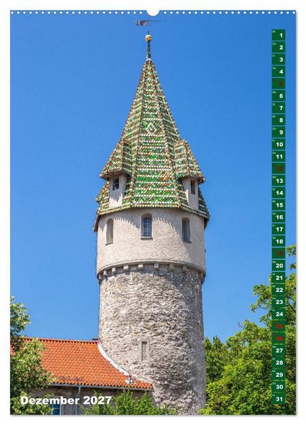Produktbild: Ravensburg, Stadt der T&uuml;rme (Wandkalender 2027 DIN A2 hoch), CALVENDO Monatskalender