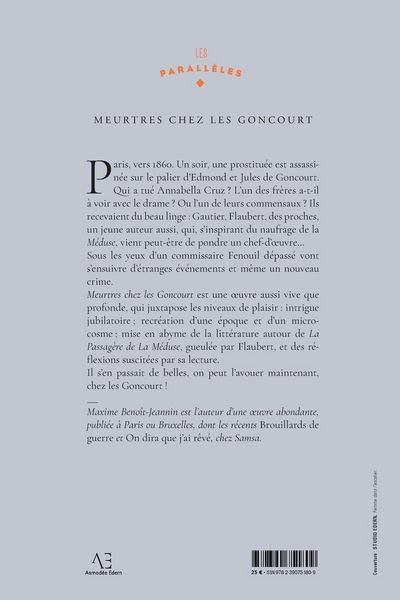 Produktbild: Meurtres chez les Goncourt