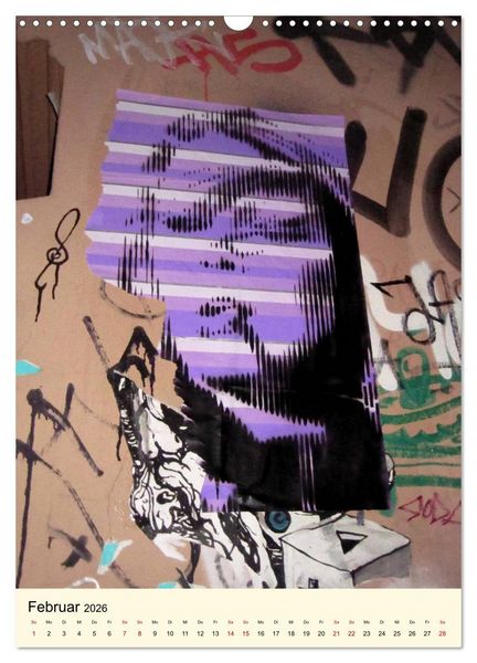 Produktbild: Flower Power in StreetArt (Wandkalender 2026 DIN A3 hoch), CALVENDO Monatskalender