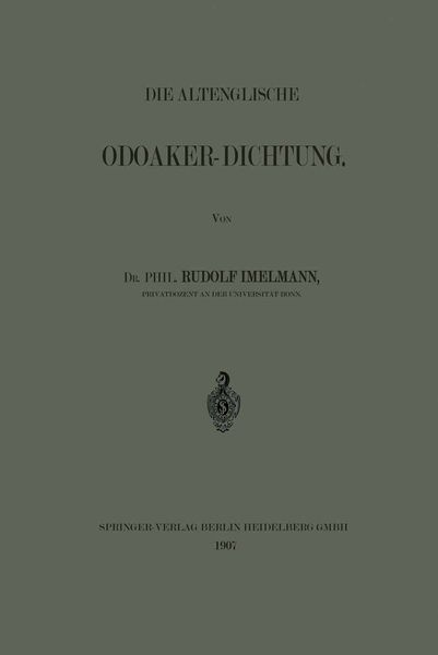 Produktbild: Die Altenglische Odoaker-Dichtung