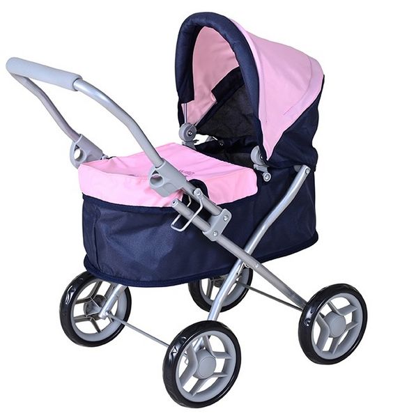Produktbild: Knorrtoys 63342 - Puppenwagen Mini Lili Princess Blue, klappbar, Schieberh&ouml;he: 56cm