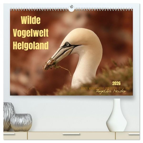 Produktbild: Wilde Vogelwelt Helgoland (hochwertiger Premium Wandkalender 2026 DIN A2 quer), Kunstdruck in Hochglanz