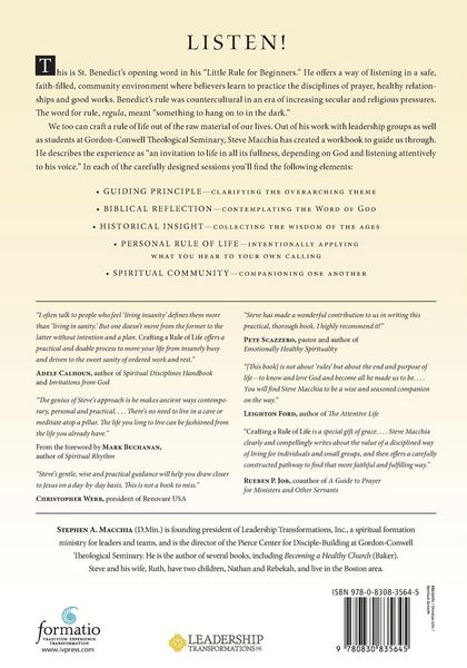 Produktbild: Crafting a Rule of Life