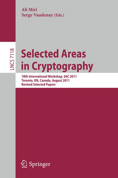 Produktbild: Selected Areas in Cryptography