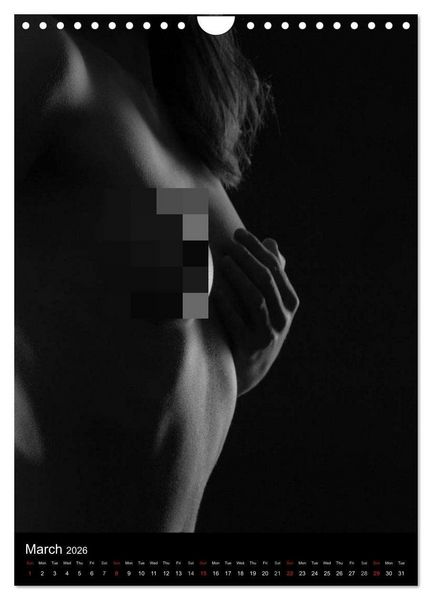 Produktbild: Erotic Silhouettes / UK-Version (Wall Calendar 2026 DIN A4 portrait), CALVENDO 12 Month Wall Calendar