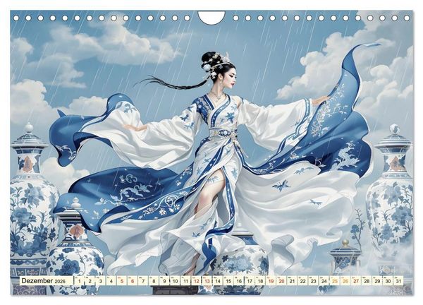 Produktbild: Rhythmus der chinesischen Anmut (Wandkalender 2026 DIN A4 quer), CALVENDO Monatskalender