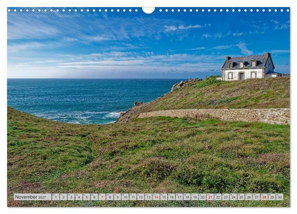 Produktbild: Cote Sauvage. Wilde Atlantikk&uuml;ste der Bretagne. (Wandkalender 2027 DIN A3 quer), CALVENDO Monatskalender