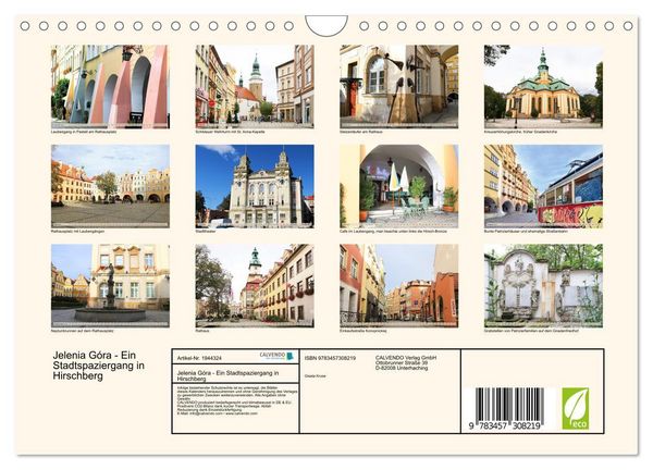 Produktbild: Jelenia G&oacute;ra - Ein Stadtspaziergang in Hirschberg (Wandkalender 2026 DIN A4 quer), CALVENDO Monatskalender