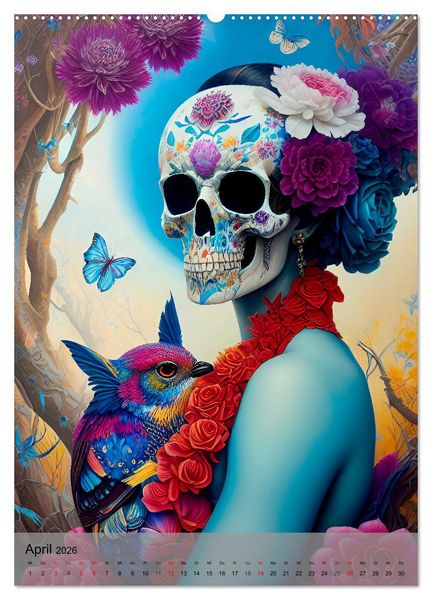 Produktbild: Beautiful Death (Wandkalender 2026 DIN A2 hoch), CALVENDO Monatskalender