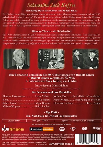 Produktbild: Ohnsorg Theater - S&ouml;benteihn Sack Kaffee
