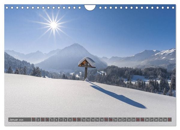 Produktbild: Faszination Oberallg&auml;u (Wandkalender 2026 DIN A4 quer), CALVENDO Monatskalender