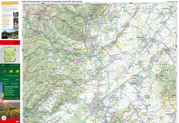 Produktbild: freytag & berndt Wanderkarte WK 023 Thermenregion Baden, Forchtenstein - Rosaliengebirge - Bucklige Welt - Wiener Neustadt 1:50.000