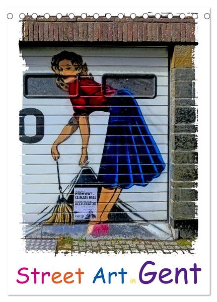 Produktbild: Street Art in Gent (Tischkalender 2026 DIN A5 hoch), CALVENDO Monatskalender