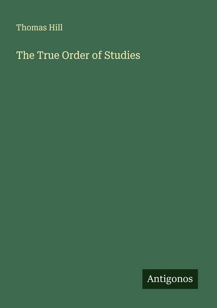 Produktbild: The True Order of Studies