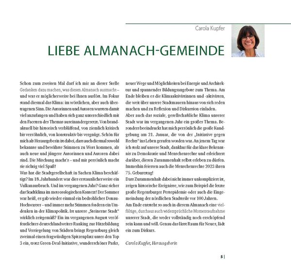 Produktbild: Regensburger Almanach 2024