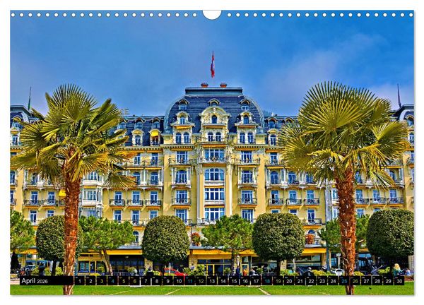 Produktbild: Montreux - ein Juwel am Ufer des Genfersees (Wandkalender 2026 DIN A3 quer), CALVENDO Monatskalender