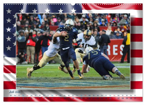 Produktbild: American Football - Kickoff (Wandkalender 2026 DIN A2 quer), CALVENDO Monatskalender
