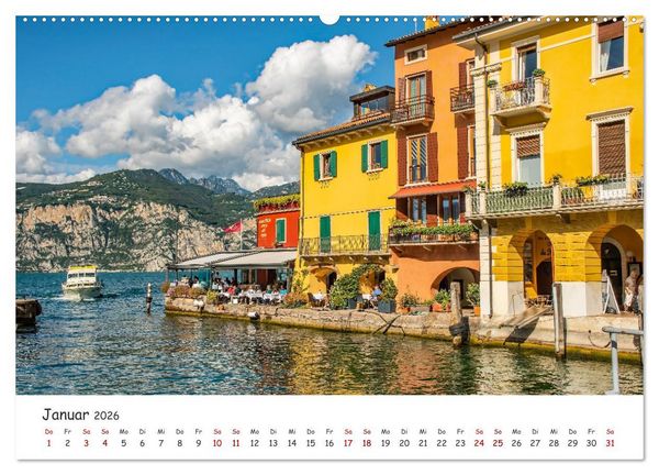 Produktbild: Malcesine am Gardasee (hochwertiger Premium Wandkalender 2026 DIN A2 quer), Kunstdruck in Hochglanz