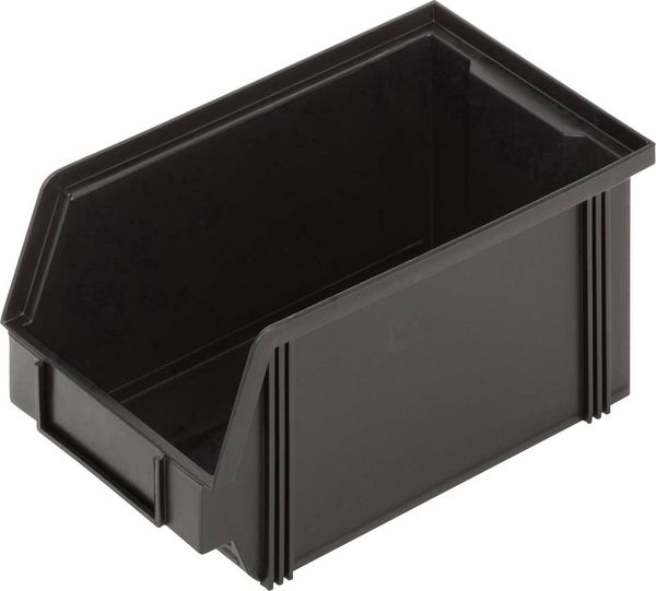 Alutec 1394004197 ESD Sichtlagerkasten CB4MC (B x H x T) 145 x 125 x 235mm Schwarz 1St.