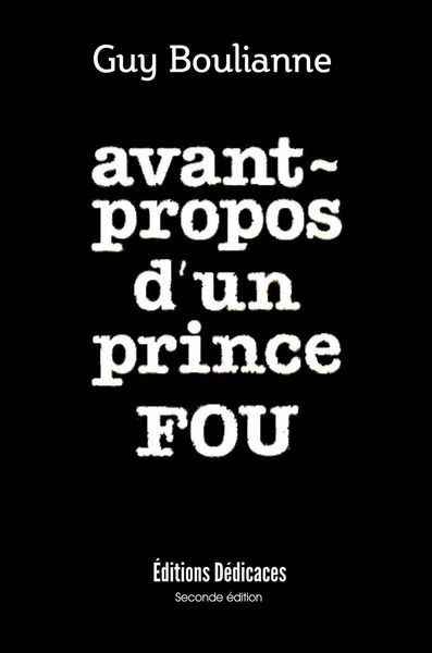 Produktbild: Avant-propos d'un prince fou