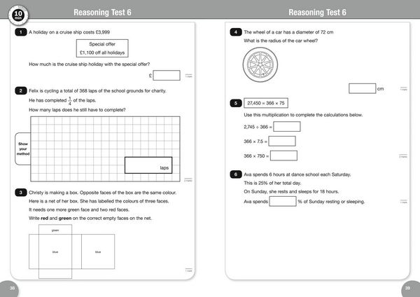 Produktbild: KS2 Maths and English SATs 10-Minute Tests