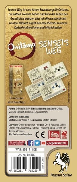 Produktbild: Onitama: Senseis Weg (Erweiterung)