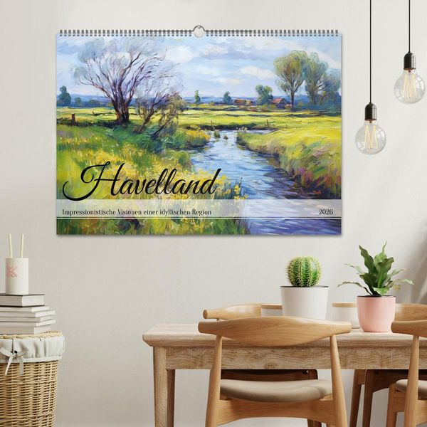 Produktbild: Havelland - Impressionistische Visionen einer idyllischen Region (Wandkalender 2026 DIN A2 quer), CALVENDO Monatskalender