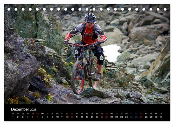 Produktbild: Mountainbike Freeride Momente (Tischkalender 2026 DIN A5 quer), CALVENDO Monatskalender