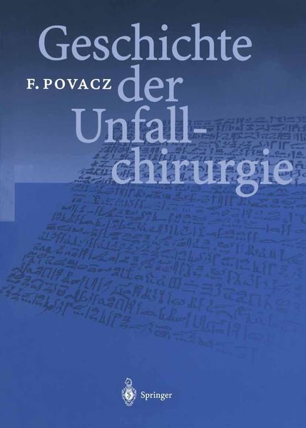 Produktbild: Geschichte der Unfallchirurgie
