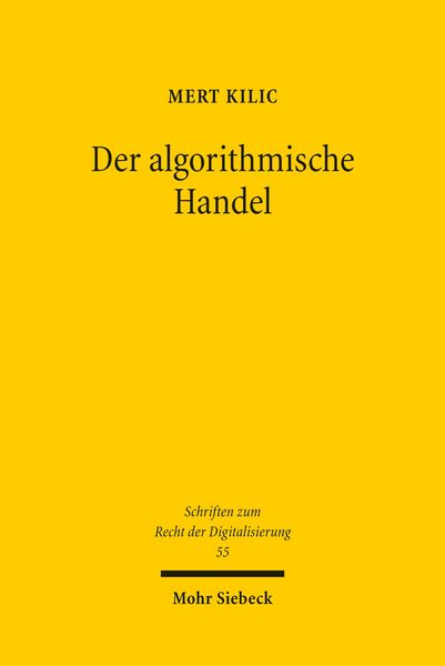 Produktbild: Der algorithmische Handel