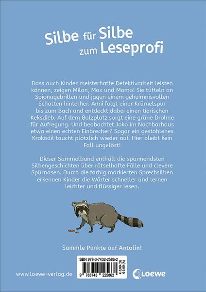 Produktbild: Die besten Silbengeschichten zum Lesenlernen - Detektive und Geheimnisse