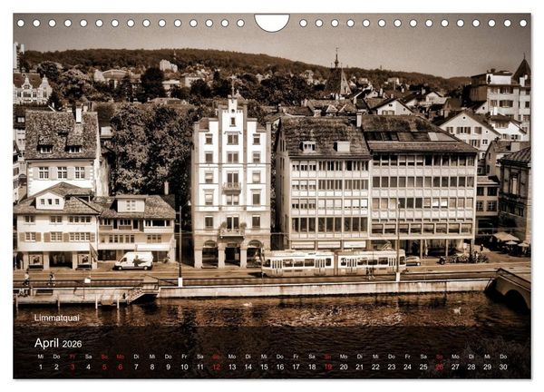 Produktbild: Gutes altes Z&uuml;rich (Wandkalender 2026 DIN A4 quer), CALVENDO Monatskalender