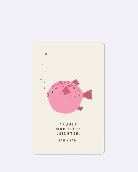 Produktbild: Lunacard Postkarte *Fr&uuml;her war alles leichter