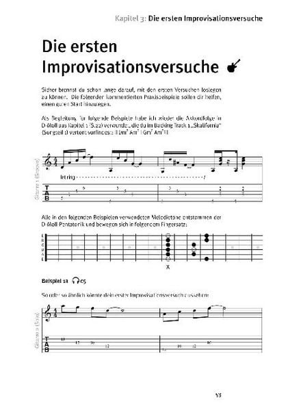 Produktbild: Improvisation - der intuitive Weg zum Gitarren-Solo