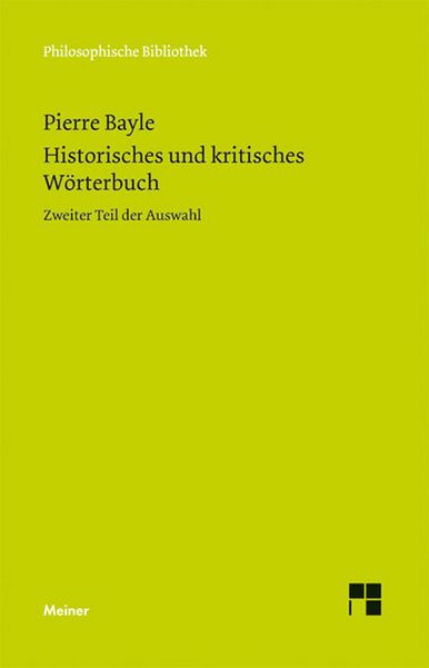 Produktbild: Historisches und kritisches W&ouml;rterbuch