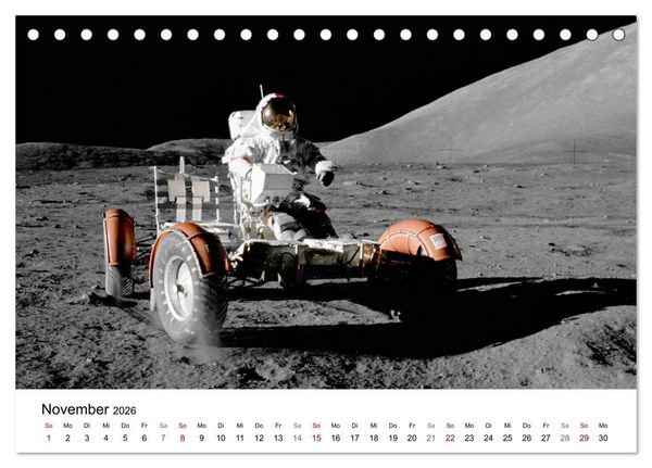 Produktbild: Abenteuer im Weltraum (Tischkalender 2026 DIN A5 quer), CALVENDO Monatskalender