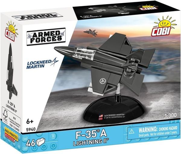 COBI Armed Forces - F-35A Lightning II Norvegian Air Force, Lockheed Martin, Bausatz 1:300, 46 Klemmbausteine
