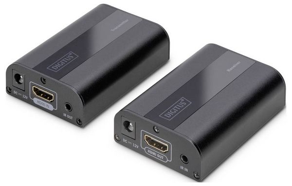 Produktbild: Digitus DS-55204 HDMI&reg;, Infrarot Extender (Verl&auml;ngerung) &uuml;ber Netzwerkkabel RJ45 60m