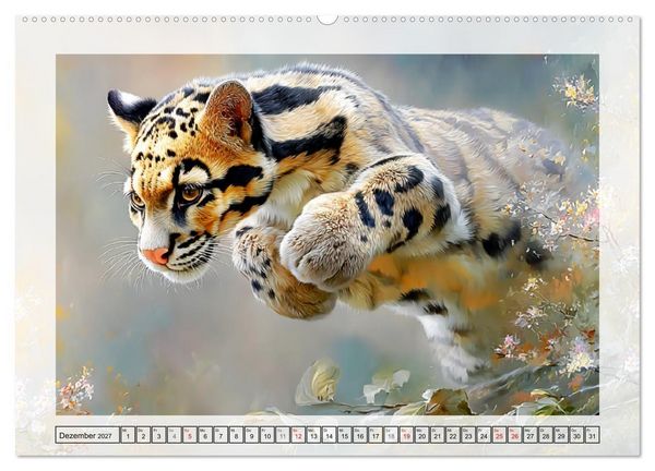 Produktbild: Nebelparder. Zuhause im dichten Regenwald (Wandkalender 2027 DIN A2 quer), CALVENDO Monatskalender