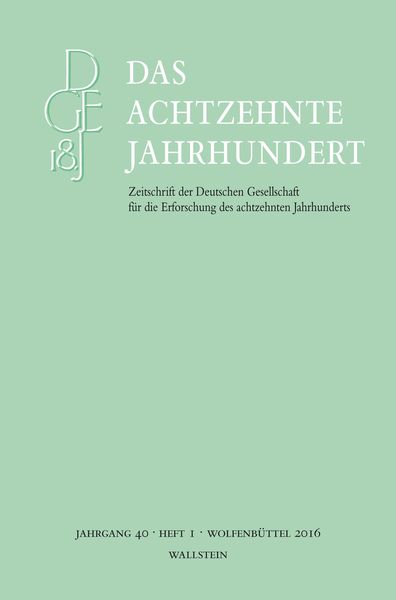 Produktbild: Das achtzehnte Jahrhundert 40/1
