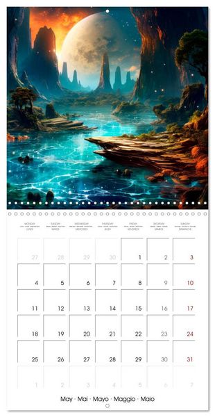 Produktbild: DISTANT WORLDS Explore the universe (Wall Calendar 2026 12 &times; 12 Inch) CALVENDO 12 Month Wall Calendar