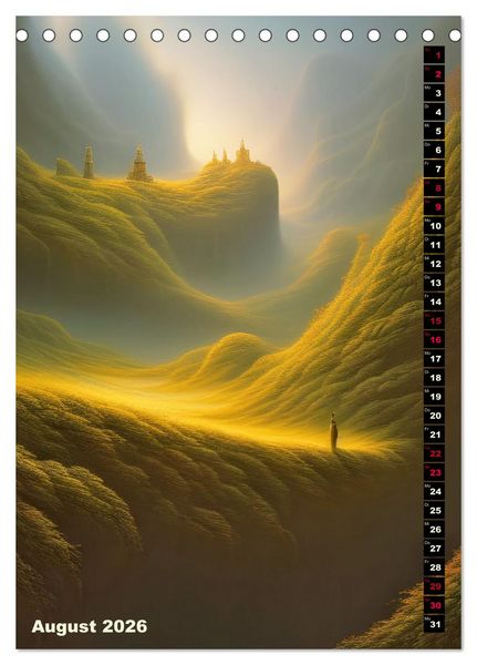 Produktbild: Fantastische Wanderungen (Tischkalender 2026 DIN A5 hoch), CALVENDO Monatskalender